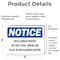 Signmission Reclaimed Water Do Not Fish Drink Or Play, 5 in W x Rectangle, Vinyl Decal OS-2PACK-NS-D-35-L-17996 - alternate 4